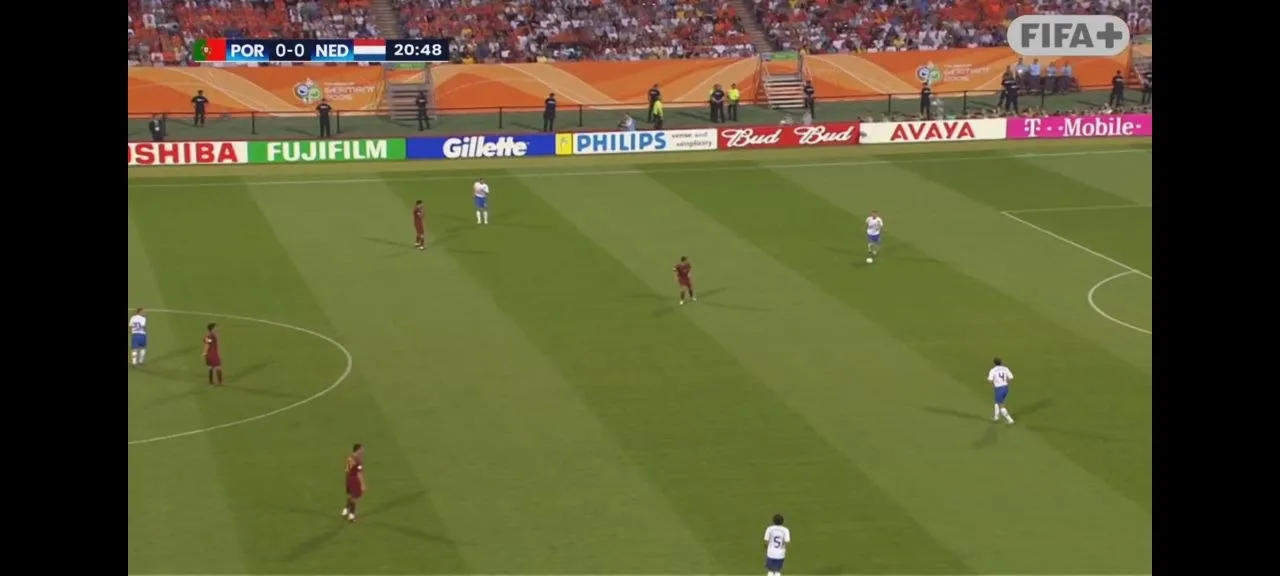 NetMirror video player — Live TV in full HD: Tune into a live channel and it fills the screen — here a World Cup match streaming live inside the app.
